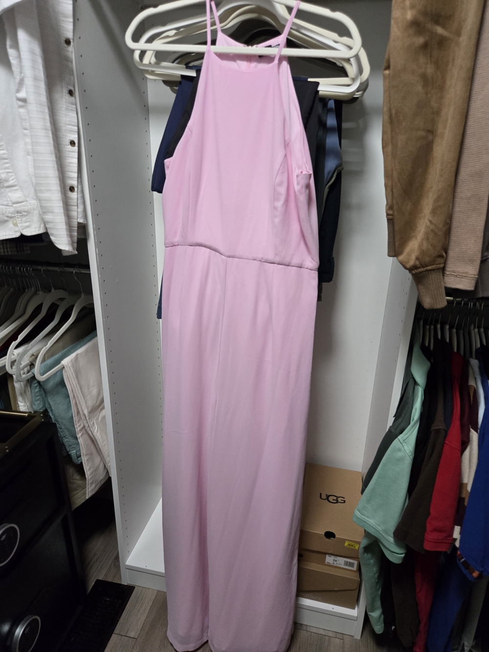 Pink Halter Jumpsuit - Elegant Sleeveless Style